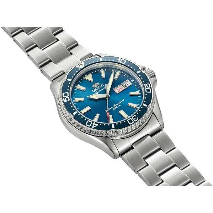ORIENT MAKO AUTOMATIC LIGHT BLUE MEN WATCH RN-AA0824L
