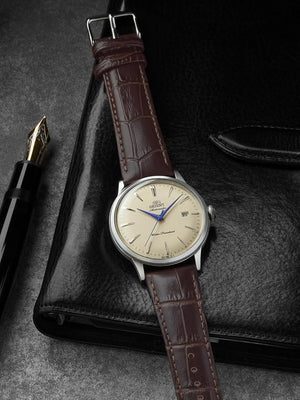 ORIENT BAMBINO AUTOMATIC MECHANICAL IVORY MEN WATCH RN-AC0033Y