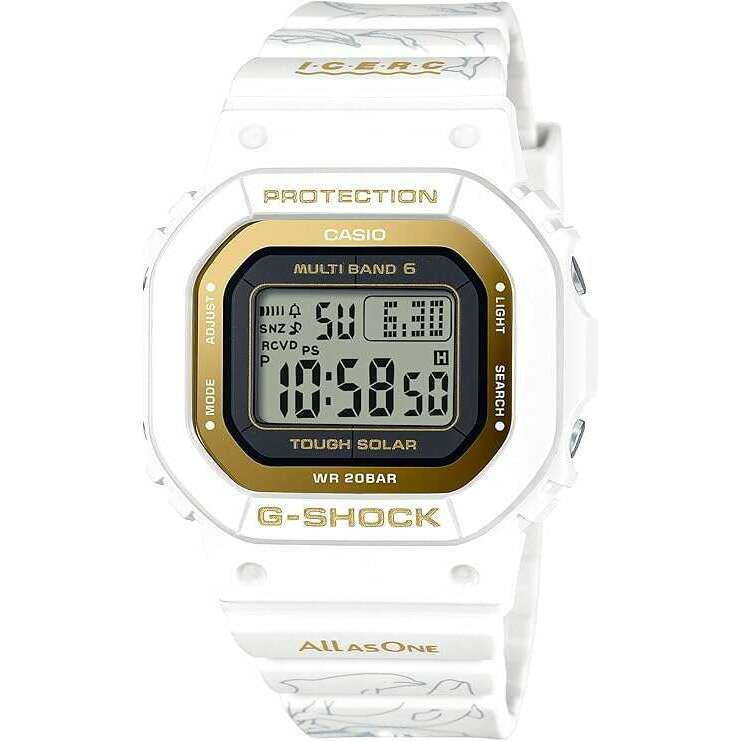 ROOK JAPAN:CASIO G-SHOCK LOVE THE SEA AND THE EARTH ICERC JAPAN WHITE & GOLD DIGITAL LADIES WATCH GMD-W5601K-7JR,JDM Watch,Casio G-Shock