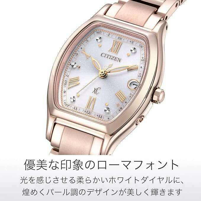 ROOK JAPAN:CITIZEN XC BASIC COLLECTION TITANIA HAPPY FLIGHT SERIES SAKURA PINK LADIES WATCH ES9354-69B,JDM Watch,Citizen xC