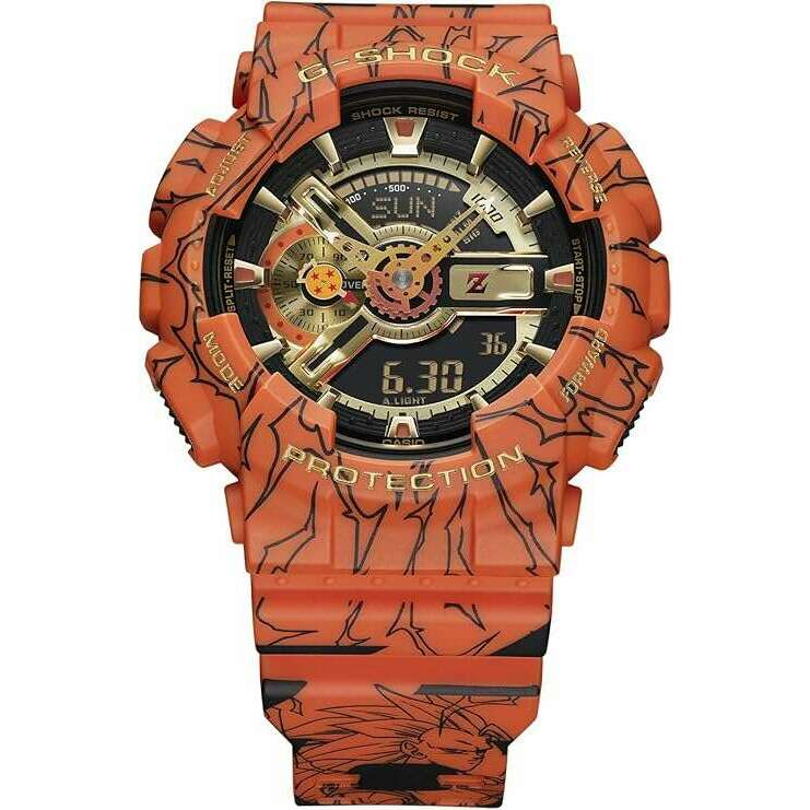 ROOK JAPAN:CASIO G-SHOCK DRAGON BALL Z COLLABORATION MODEL ANALOG DIGITAL MEN WATCH GA-110JDB-1A4JR,JDM Watch,Casio G-Shock