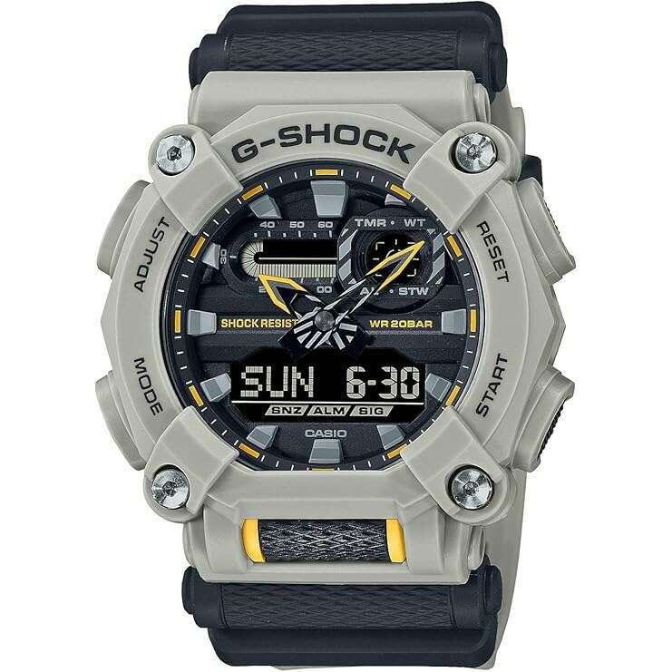 ROOK JAPAN:CASIO G-SHOCK BLACK & BEIGE ANALOG DIGITAL MEN WATCH GA-900HC-5AJF,JDM Watch,Casio G-Shock