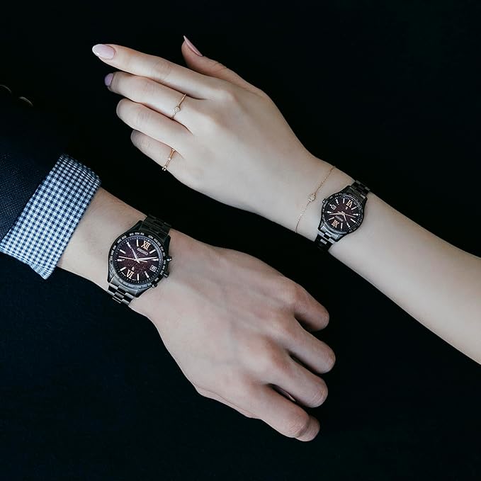 SEIKO LUKIA ESSENTIAL COLLECTION PAIR LIMITED MODEL BLACK & PURPLE WOMEN WATCH SSVV087