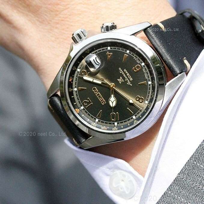 ROOK JAPAN:SEIKO PROSPEX ALPINIST MECHANICAL AUTOMATIC BLACK LEATHER BELT MEN WATCH SBDC135,JDM Watch,Seiko Prospex