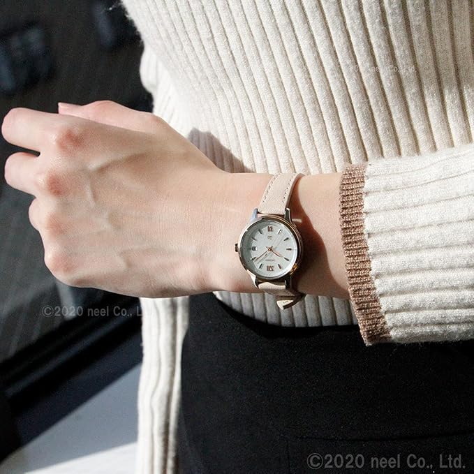 ORIENT IO NATURAL & PLAIN SOLAR BEIGE LEATHER STRAP WOMEN WATCH RN-WG0416S