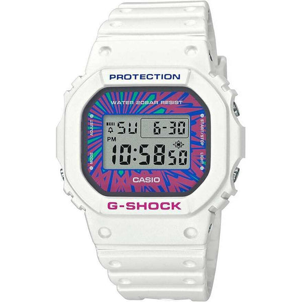 CASIO G-SHOCK PSYCHEDELIC MULTI COLORS DIGITAL WHITE STRAP MEN WATCH D ...