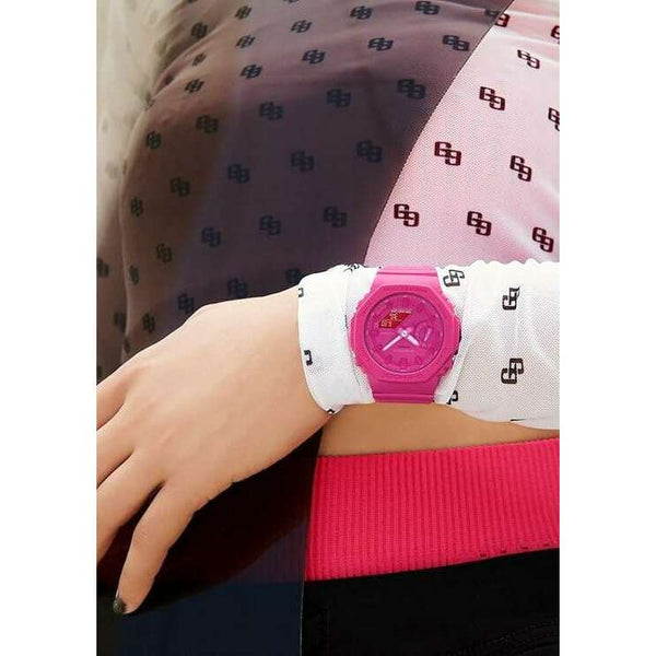 CASIO G-SHOCK MID-SIZE MODEL PINK ANALOG DIGITAL LADIES WATCH GMA