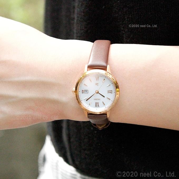 ORIENT IO SOLAR BROWN LEATHER STRAP WHITE DIAL WOMEN WATCH RN-WG0410S