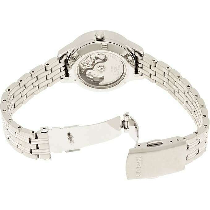 ROOK JAPAN:CITIZEN COLLECTION AUTOMATIC MECHANICAL ANALOG SILVER STRAP LADIES WATCH PD7150-54A,JDM Watch,Citizen Collection