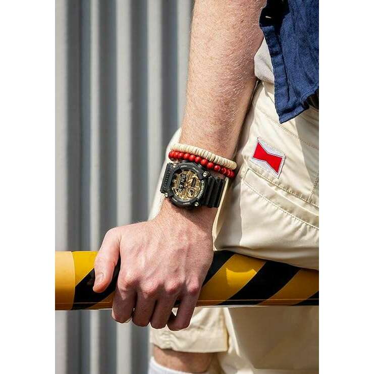 ROOK JAPAN:CASIO G-SHOCK DAY-DATE BLACK & GOLD ANALOG DIGITAL MEN WATCH GA-900AG-1AJF,JDM Watch,Casio G-Shock