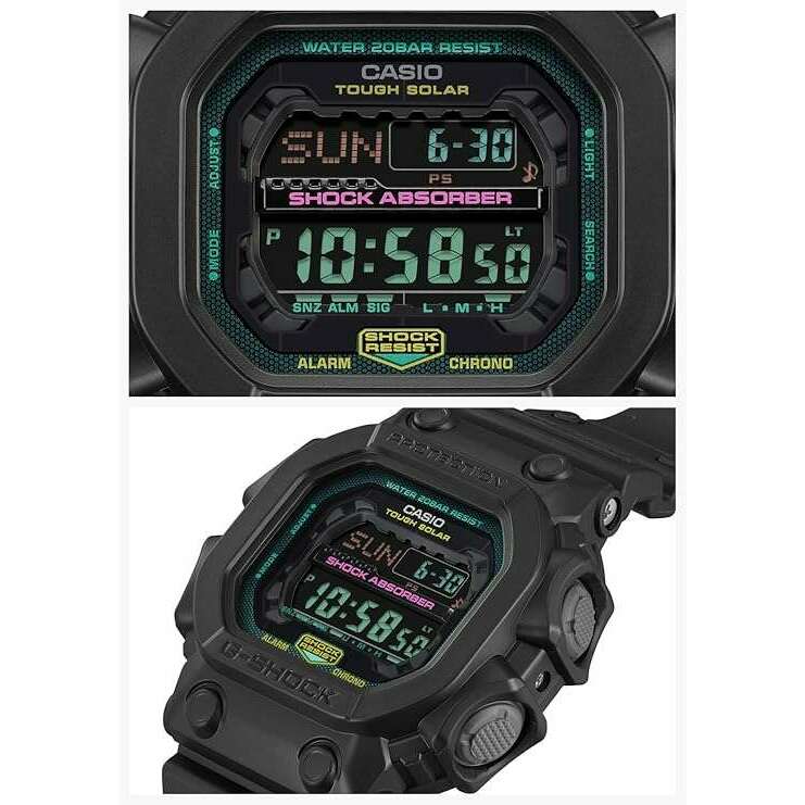 ROOK JAPAN:CASIO G-SHOCK MULTI FLUORESCENT COLOR SERIES DIGITAL BLACK MEN WATCH GX-56MF-1JF,JDM Watch,Casio G-Shock
