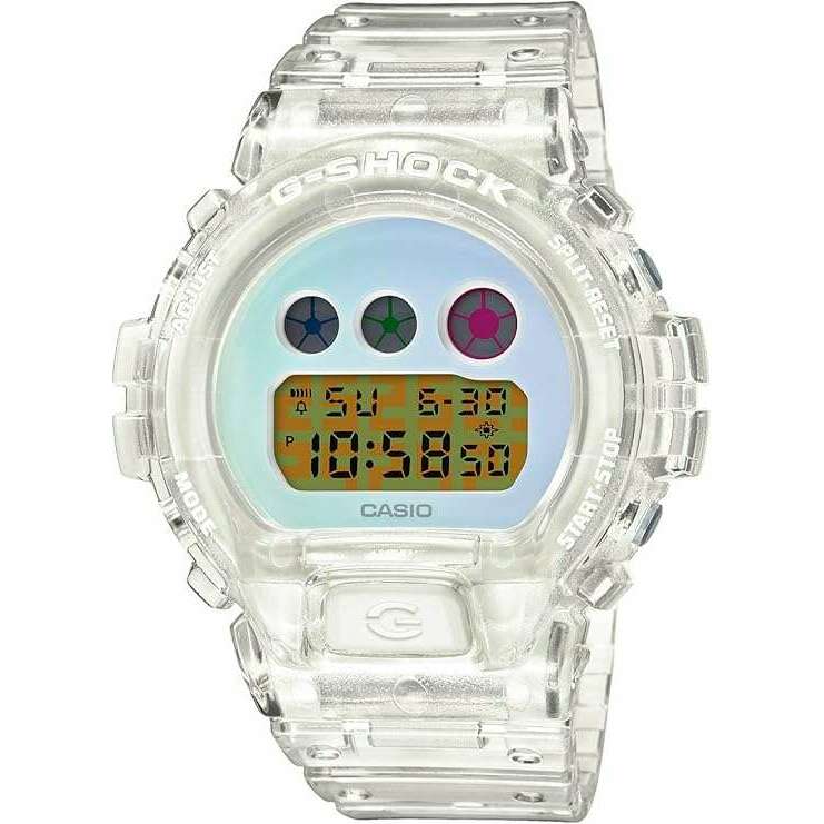 CASIO G-SHOCK DW6900 25TH ANNIVERSARY MODEL CLEAR STRAP DIGITAL