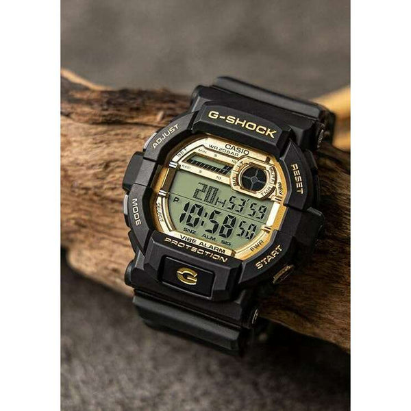 CASIO G-SHOCK WEB EXCLUSIVE DIGITAL DIAL BLACK & GOLD MEN WATCH GD