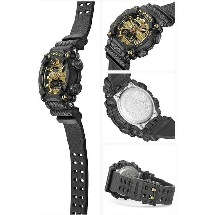 ROOK JAPAN:CASIO G-SHOCK DAY-DATE BLACK & GOLD ANALOG DIGITAL MEN WATCH GA-900AG-1AJF,JDM Watch,Casio G-Shock