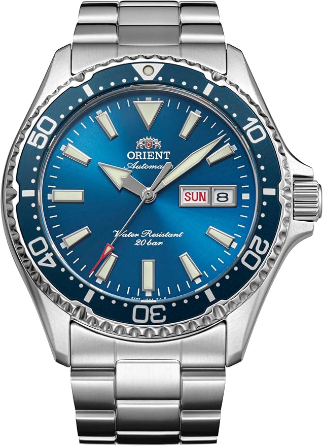 ORIENT MAKO AUTOMATIC LIGHT BLUE MEN WATCH RN-AA0824L