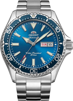 ORIENT MAKO AUTOMATIC LIGHT BLUE MEN WATCH RN-AA0824L