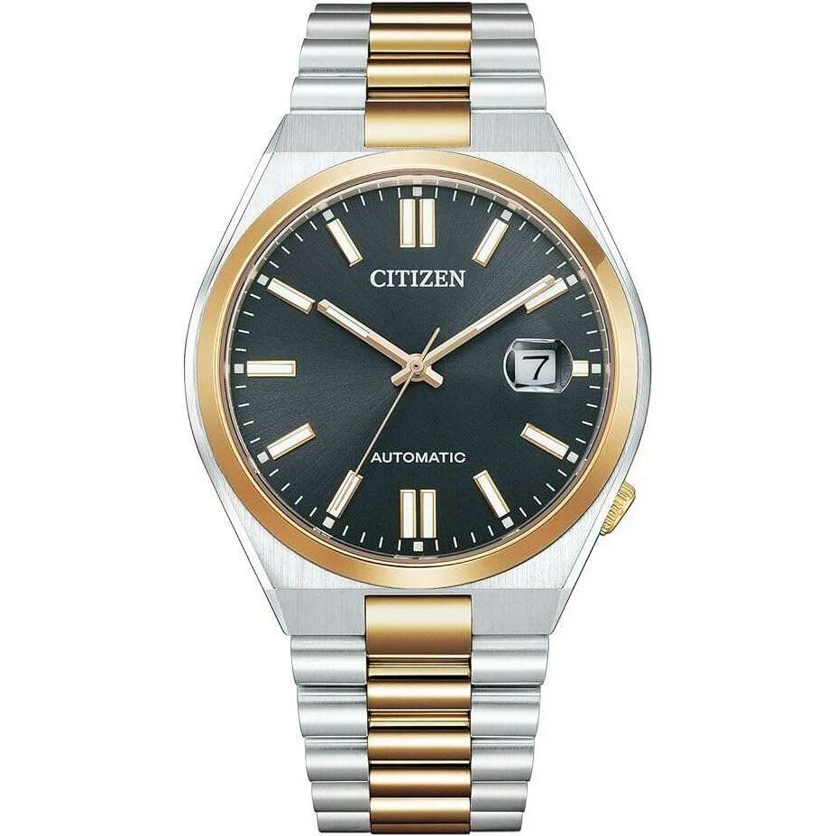 CITIZEN TSUYOSA COLLECTION AUTOMATIC SILVER & DARK MEN WATCH