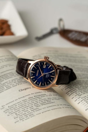 SEIKO PRESAGE COCKTAIL TIME AUTOMATIC GMT 40.5 MM MEN WATCH HCB005J