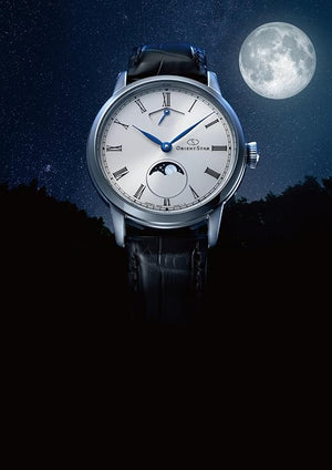 ORIENT STAR MECHANICAL MOON PHASE M45 F8 HAND-WINDING MEN WATCH RK-BW0001S
