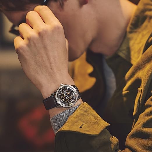 SEIKO PRESAGE STYLE 60'S SERIES AUTOMATIC BROWN LEATHER STRAP MEN WATCH SARY257
