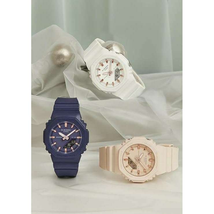 ROOK JAPAN:CASIO G-SHOCK NAVY & PINK GOLD ANALOG DIGITAL LADIES WATCH GMA-P2100M-2AJF,JDM Watch,Casio G-Shock