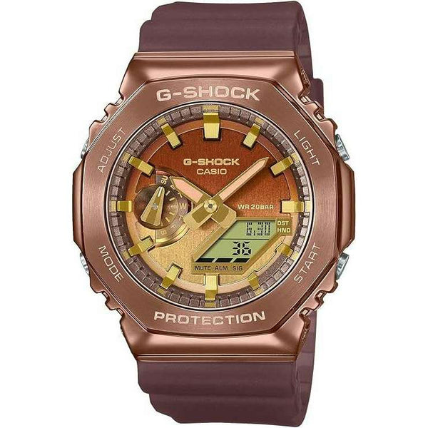 CASIO G-SHOCK CLASSY OFF-ROAD SERIES METAL COVERED BROWN MEN WATCH