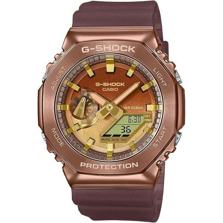 CASIO G-SHOCK CLASSY OFF-ROAD SERIES METAL COVERED BROWN MEN WATCH