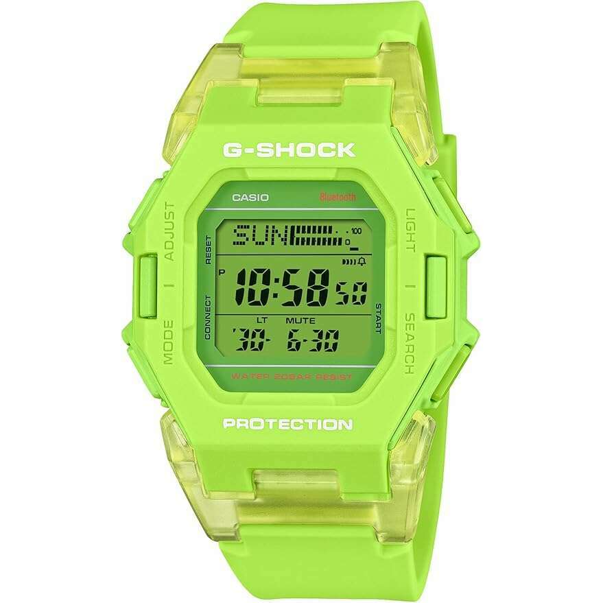 ROOK JAPAN:CASIO G-SHOCK BLUETOOTH PODOMETER DIGITAL DIAL NEON GREEN MEN WATCH GD-B500S-3JF,JDM Watch,Casio G-Shock