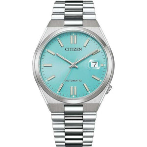 ROOK JAPAN:CITIZEN COLLECTION TSUYOSA COLLECTION AUTOMATIC SILVER & LIGHT BLUE MEN WATCH NJ0151-88M,JDM Watch,Citizen Collection