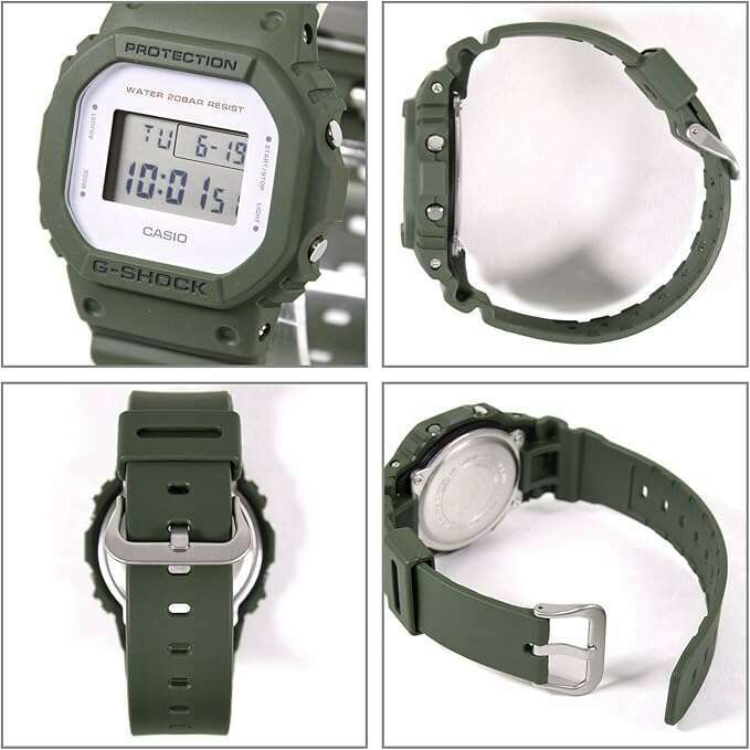 ROOK JAPAN:CASIO G-SHOCK DIGITAL DIAL DAY-DATE GREEN RESIN STRAP MEN WATCH DW-5600M-3JF,JDM Watch,Casio G-Shock