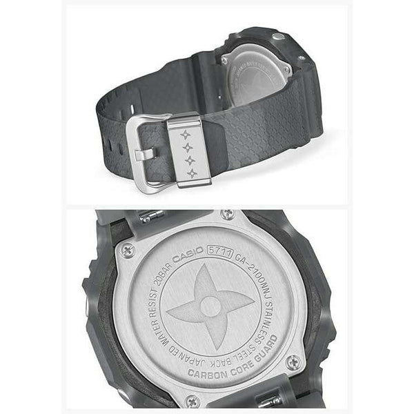 CASIO G-SHOCK NINJA MOTIF MODEL ANALOG DIGITAL DIAL GREY RESIN