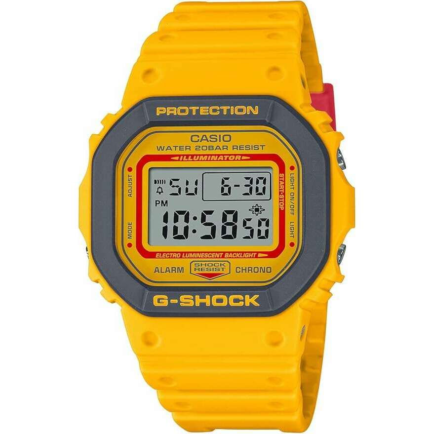 CASIO G-SHOCK LIMITED MODEL DAY-DATE DIGITAL DIAL YELLOW