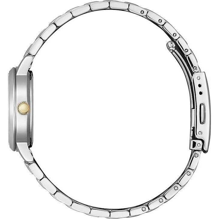 ROOK JAPAN:CITIZEN ECO-DRIVE ANALOG SILVER STRAP GOLDEN HANDS LADIES WATCH EM0930-58P,JDM Watch,The Citizen