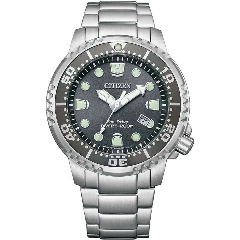 ROOK JAPAN:CITIZEN PROMASTER ECO DRIVE DIVER SILVER MEN WATCH BN0167-50H,JDM Watch,Citizen Promaster