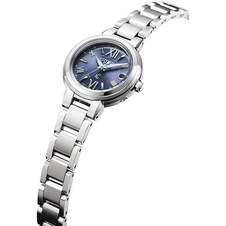 ROOK JAPAN:CITIZEN XC BASIC COLLECTION HAPPY FLIGHT ECO-DRIVE SILVER & BLUE LADIES WATCH ES9430-54L,JDM Watch,Citizen xC