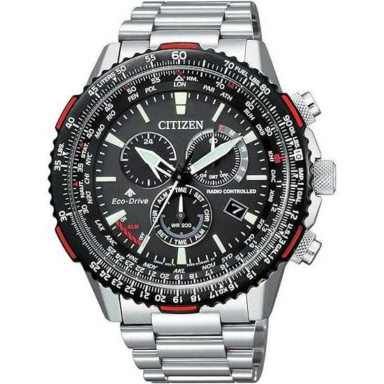 ROOK JAPAN:CITIZEN PROMASTER SKY DIRECT FLIGHT ECO DRIVE RADIO MEN WATCH CB5001-57E,JDM Watch,Citizen Promaster