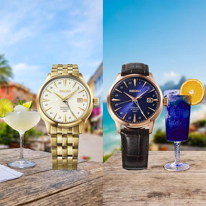 SEIKO PRESAGE COCKTAIL TIME AUTOMATIC GMT 40.5 MM MEN WATCH HCB004J