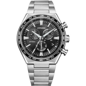 ROOK JAPAN:CITIZEN ATTESA ECO DRIVE RADIO SOLAR ACT LINE SILVER MEN WATCH CB5966-69E,JDM Watch,Citizen Attesa