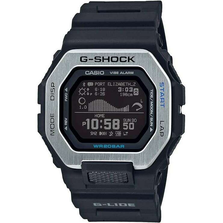 ROOK JAPAN:CASIO G-SHOCK G-LIDE BLACK RESIN STRAP DIGITAL DIAL MEN WATCH GBX-100-1JF,JDM Watch,Casio G-Shock
