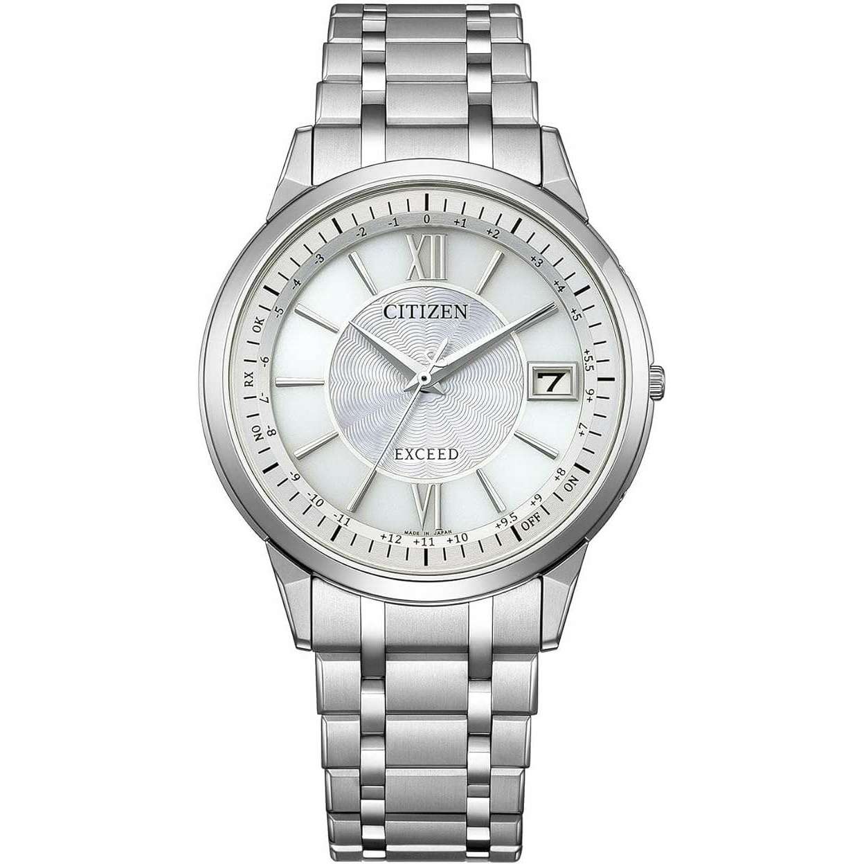 CITIZEN EXCEED ECO-DRIVE SOLAR RADIO CONTROLLED WHITE CITIZEN EXCEED ECO-DRIVE SOLAR RADIO CONTROLLED WHITE
