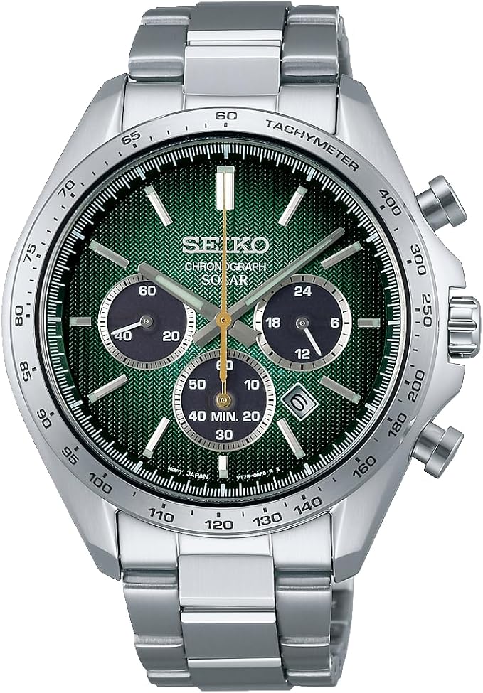 SEIKO SELECTION 2024 RAISE THE FUTURE LIMITED EDITION SILVER & GREEN MEN WATCH SBPY177