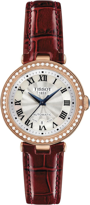 TISSOT T-LADY BELLISSIMA 29MM LEATHER STRAP IMPORT WOMEN WATCH T126.207.66.113.00