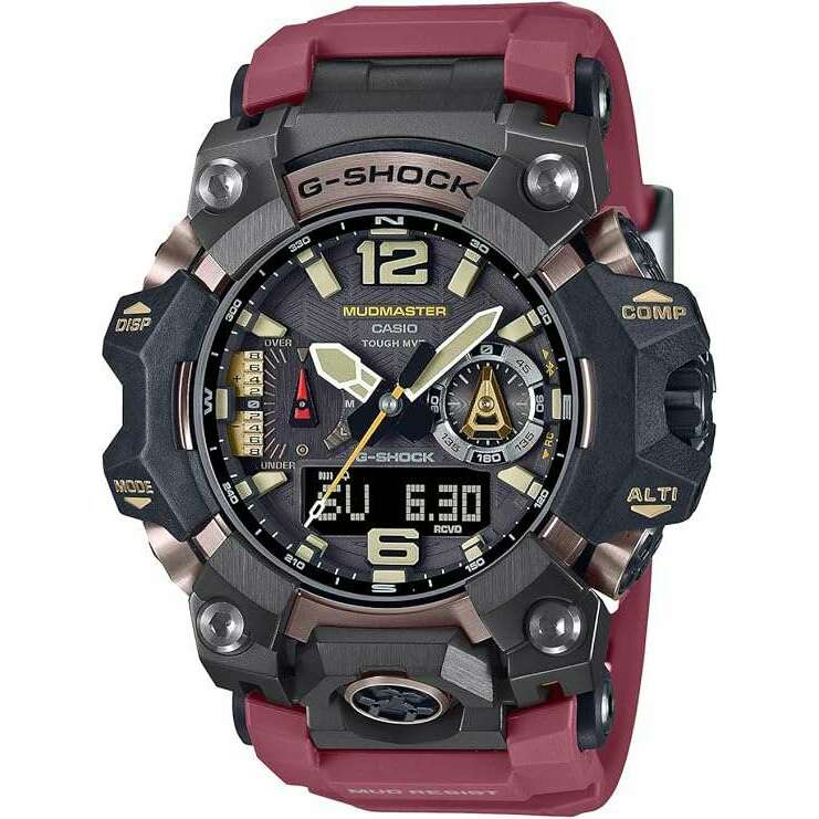 ROOK JAPAN:CASIO G-SHOCK MASTER OF G MUDMASTER SERIES ANALOG DIGITAL RED MEN WATCH GWG-B1000-1A4JF,JDM Watch,Casio G-Shock