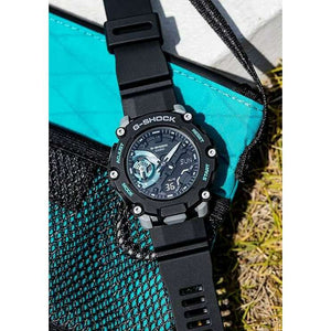 ROOK JAPAN:CASIO G-SHOCK DAY-DATE ANALOG DIGITAL DIAL BLACK & BLUE MEN WATCH GA-2200M-1AJF,JDM Watch,Casio G-Shock
