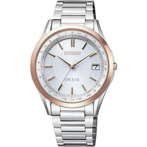 ROOK JAPAN:CITIZEN EXCEED ECO-DRIVE RADIO CONTROLLED TITANIUM STRAP WHITE DIAL MEN WATCH CB1114-52A,JDM Watch,Citizen Exceed