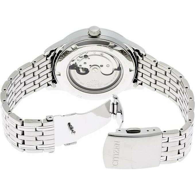 ROOK JAPAN:CITIZEN COLLECTION MECHANICAL ANALOG SILVER DIAL BLUE HANDS MEN WATCH NY4050-54A,JDM Watch,Citizen Collection