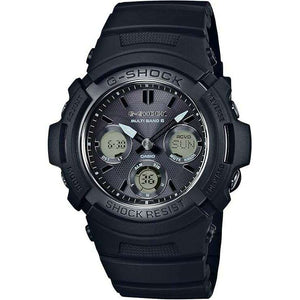 ROOK JAPAN:CASIO G-SHOCK SOLAR RUBBER STRAP ANALOG DIGITAL DIAL ALL BLACK MEN WATCH AWG-M100SBB-1AJF,JDM Watch,Casio G-Shock