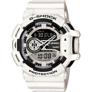 ROOK JAPAN:CASIO G-SHOCK WHITE STRAP ANALOG DIGITAL BLACK DIAL MEN WATCH GA-400-7AJF,JDM Watch,Casio G-Shock