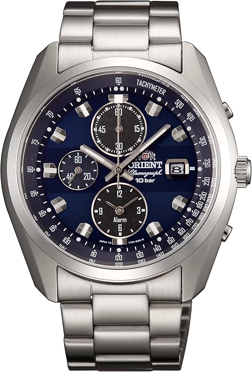 ORIENT NEO70'S SOLAR CHRONOGRAPH SILVER & NAVY BLUE MEN WATCH WV0011TY