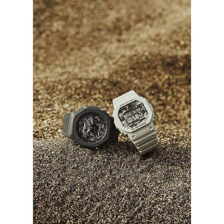 ROOK JAPAN:CASIO G-SHOCK DIAL CAMO UTILITY GREY ANALOG DIGITAL MEN WATCH GA-2100CA-8AJF,JDM Watch,Casio G-Shock